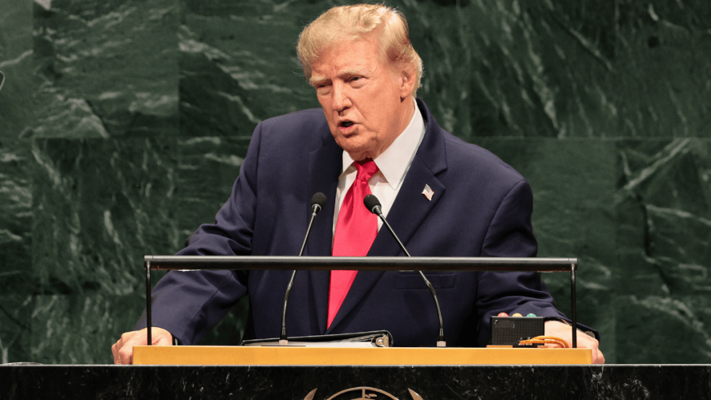 Donald Trump jokes about sending Marco Rubio to Cuba aboard an aircraft carrier while discussing the country’s crisis.