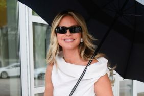 Heidi Klum Nearly Spills Out of Dress With Ridiculously High Slit