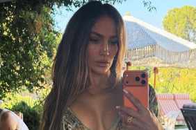 Jennifer Lopez’s Red-Hot Dress Plunges So Low It Almost Gives Away Too Much