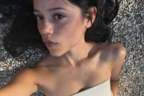 Jenna Ortega's Micro Minidress Races up Her Thighs as She Lounges