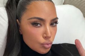 Kim Kardashian's Barely-There Bikini Is Almost Invisible by the Beach