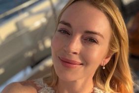 Lindsay Lohan's Top Is So See-Through, Her Sports Bra Peeks Through