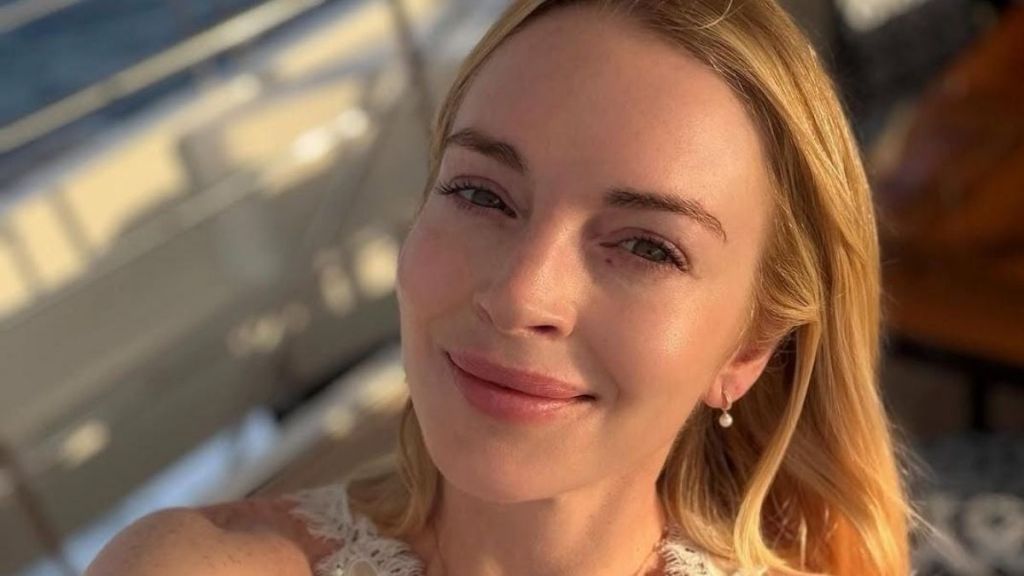 Lindsay Lohan's Top Is So See-Through, Her Sports Bra Peeks Through