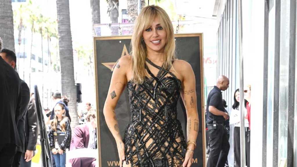 Miley Cyrus’ Tiny Micro Minidress Is So Sheer & Rides High on Her Thighs