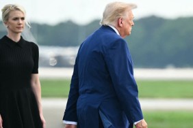 Donald Trump’s Joke About Missing Melania Lands With Natalie Harp by His Side