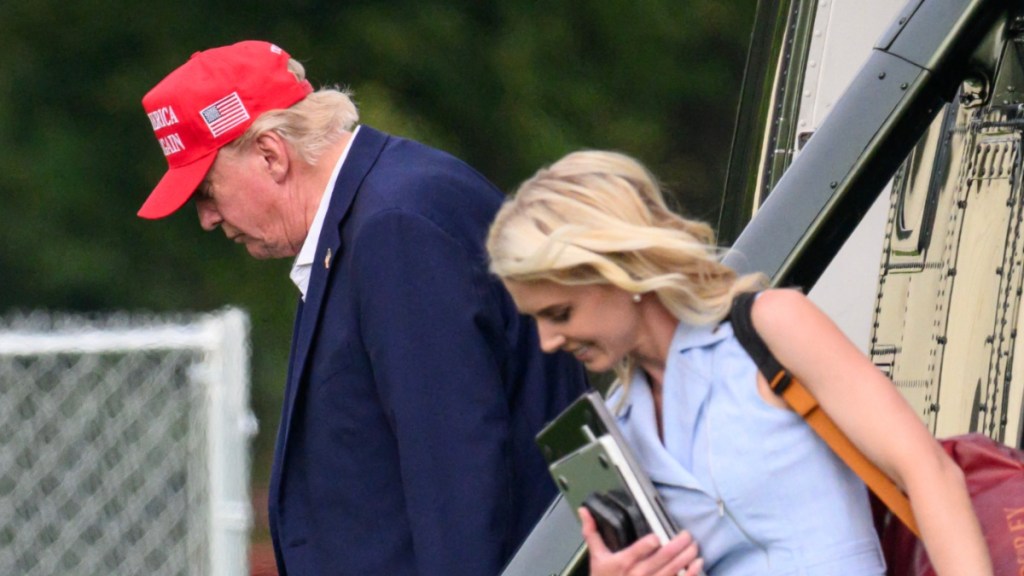 Natalie Harp Gets a Seat on Donald Trump's First Flight From His New Helipad