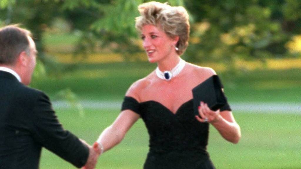 Prince Harry Wants Princess Diana’s ‘Revenge Dress’ to Belong to Meghan Markle — Source