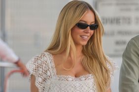 Sydney Sweeney’s Plunging White Dress Is More See-Through Than It Looks