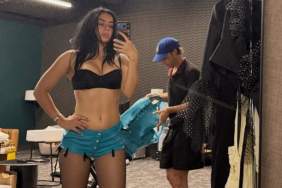 Charli XCX Sizzles in Tiny Lingerie as Her Cardigan Clings for Dear Life