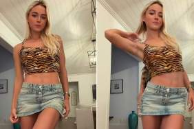 Livvy Dunne Goes ‘Wild’ in Tiny Miniskirt That Rides High on Her Thighs