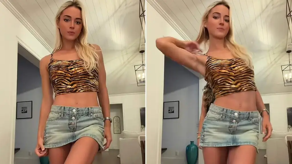Livvy Dunne Goes ‘Wild’ in Tiny Miniskirt That Rides High on Her Thighs