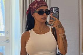 Mia Khalifa’s Sheer Corset Top Is Doing Its Best To Hold Everything In