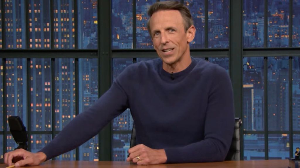 Seth Meyers Imagines Donald Trump Telling Melania Why He ‘Needs’ Natalie Harp
