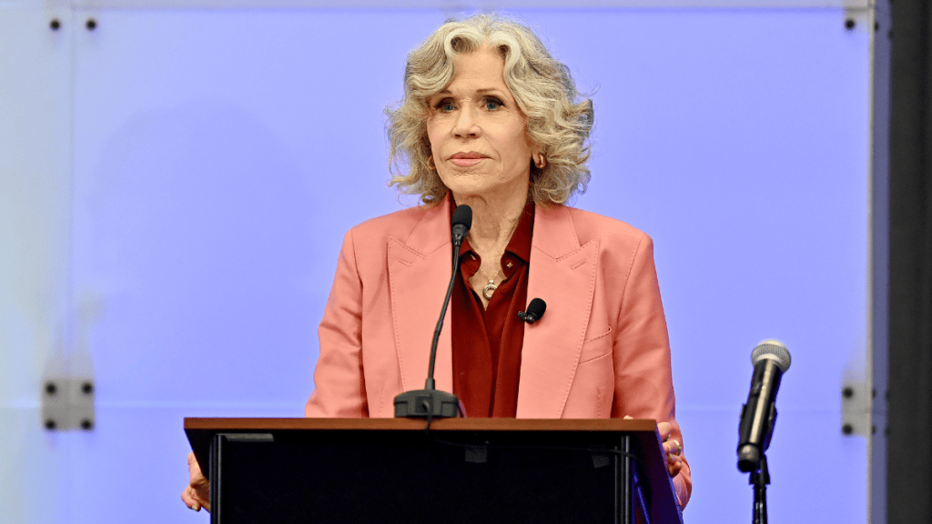 Jane Fonda Slams Billionaires With a Wild 'Tradwife' Theory
