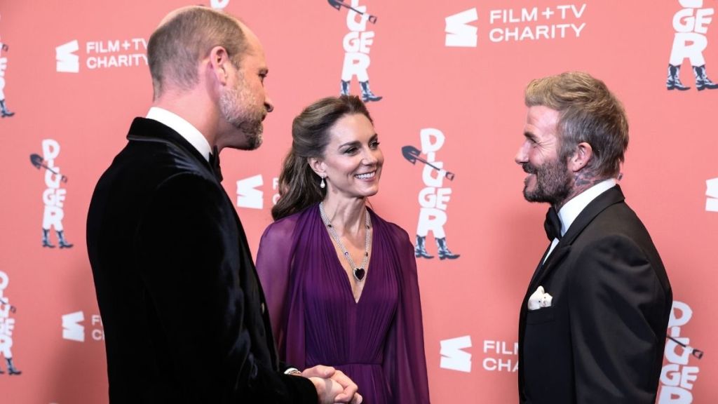 Prince William & Kate Middleton Cross Paths With the Beckhams at Movie Premiere