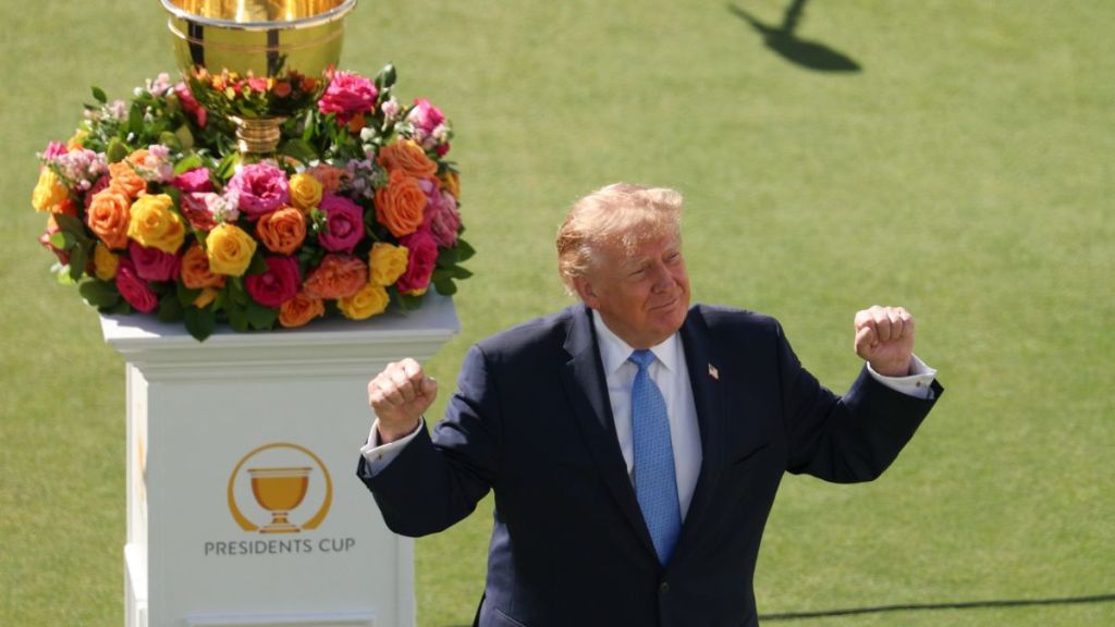 Donald Trump’s Long Handshake With Adam Scott Creates Awkward ...