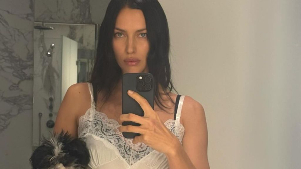 Irina Shayk Goes Braless in an Oversized Jacket for a Seriously Daring Look
