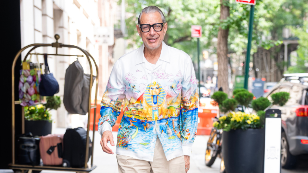 Jeff Goldblum prepares to host the Season 2 premiere of Saturday Night Live UK on Sept. 12