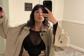 Kourtney Kardashian’s Sheer Mini Dress Is So Short It Demands a Double Take