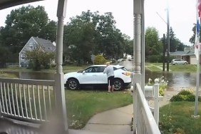 Man Woman Viral Fight Argument SUV Lawn Grass Detroit Shouting Match