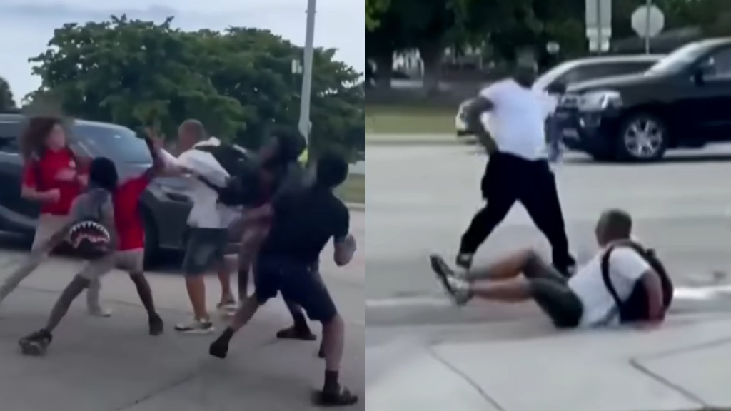 Man Threatened Middle Schoolers Kids McDonald's Viral Video Florida Fight