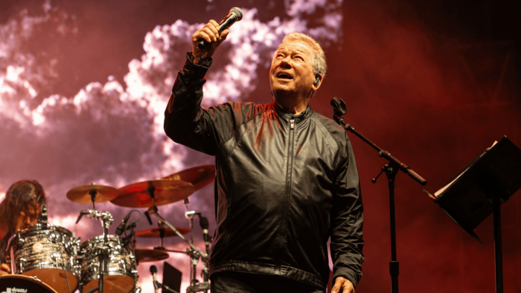 William Shatner makes his live heavy metal debut with covers of Ozzy Osbourne, Metallica and Motörhead.