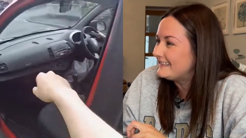 Woman Sees Cop Losing Foot Chase Tells Officers Jump Car UK Wales Jacob Roberts