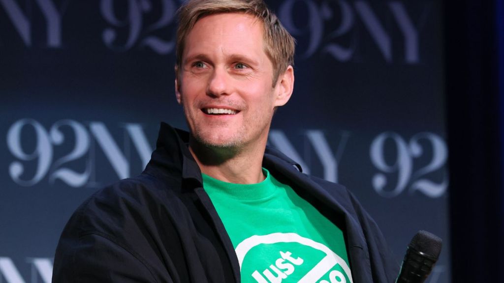 Alexander Skarsgård Gives Graham Norton His Fake Nipples in Bizarre ‘Wicker’ Moment