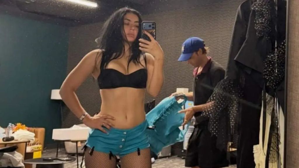 Charli XCX Makes an Unexpected Reveal in a Dangerously Low-Cut Dress