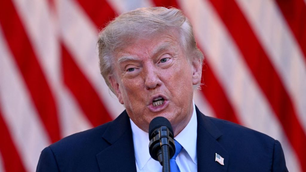 Donald Trump's Somber White House Exit Contrasts With Natalie Harp's Big Grin