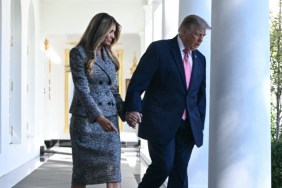 Donald Trump Melania Rose Garden