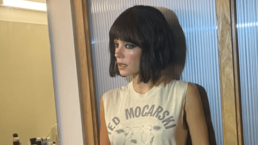 Lily Allen Dresses up as Ticketmaster Seat Map for Halloween