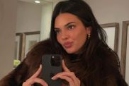 Kendall Jenner Turns up the T-Shirt To Reveal a Bra in a Seriously Teasing Look