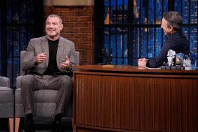 Liev Schreiber addresses his tense exchange with a reporter and reveals his mother's reaction on Late Night With Seth Meyers.