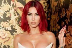 Megan Fox Brings Major Halloween Vibes in Fully See-Through Lace Dress