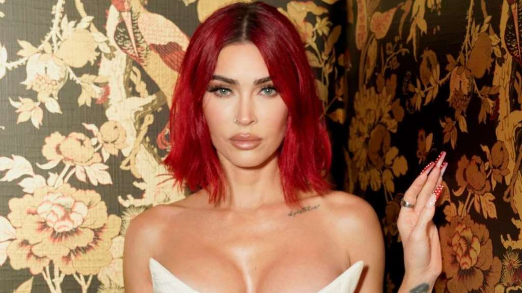 Megan Fox Brings Major Halloween Vibes in Fully See-Through Lace Dress