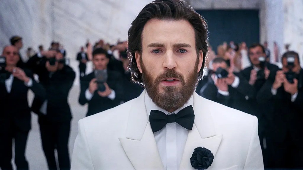 Chris Evans’ Satirical Thriller Is No. 2 on Streaming as It Fails To Beat Netflix’s No. 1
