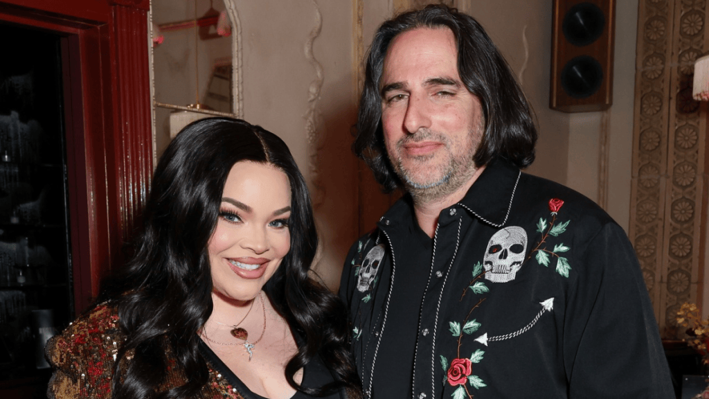 Moses Hacmon and Trisha Paytas address family tensions with Ethan Klein and Hila Klein on the Just Trish podcast.