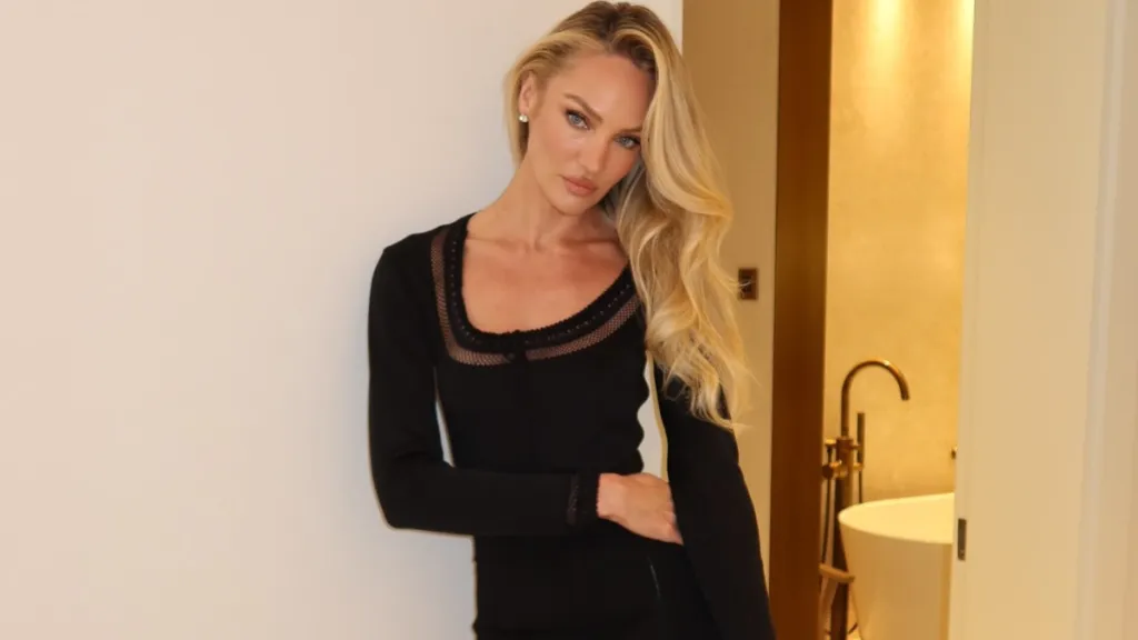 Candice Swanepoel Gets Soaked in a String Bikini That Barely Covers Up