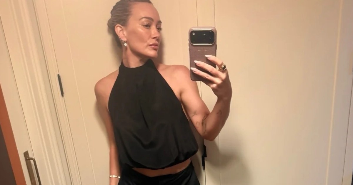 Hilary Duff's Completely See-Through Micro Minidress Glows in the Dark