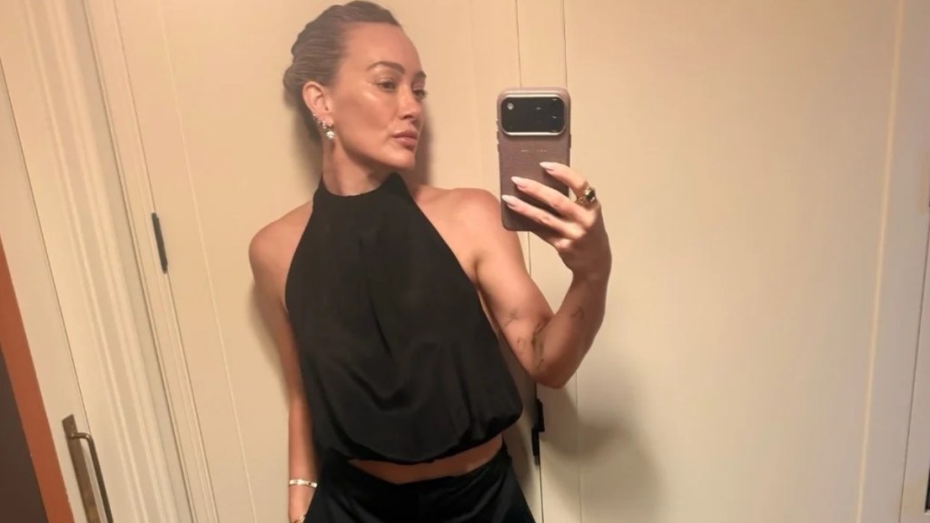 Hilary Duff's Completely See-Through Micro Minidress Glows in the Dark