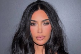 Kim Kardashian Goes Nude in Body-Hugging Dress With Thigh-High Slit