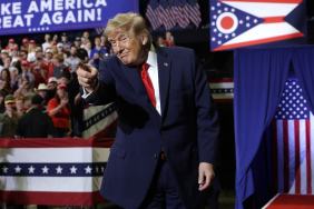 Donald Trump Mocks Epstein Files Protester's Weight as She's Attacked at Rally