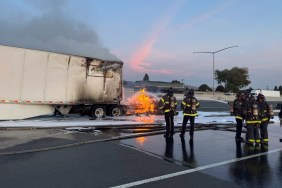 Tesla Semi Truck Burns Fire Highway Firefighters What Happened California Hayward CHP