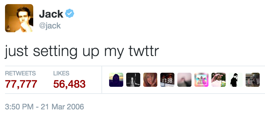Jack Dorsey's First Tweet