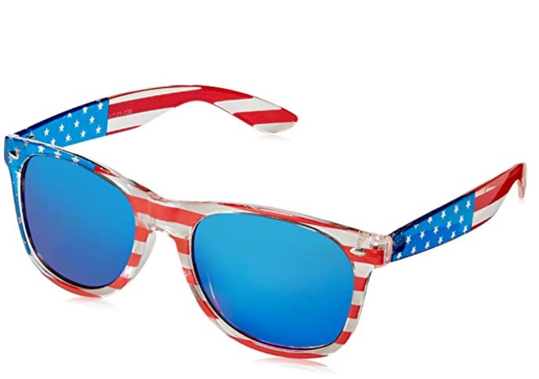 V.W.E.'s Classic American Flag Mirror Sunglasses 