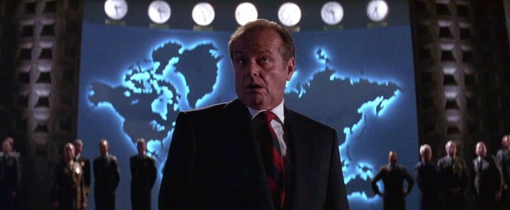President James Dale in ‘Mars Attacks’ (1996)