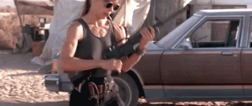 Sarah Connor in ‘Terminator 2: Judgment Day’