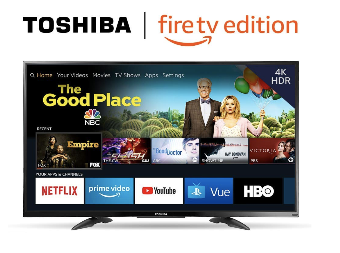 Toshiba Fire TV Edition 50-inch 4K Ultra HD Smart LED TV HDR - $279.99 (Down From $379.99)