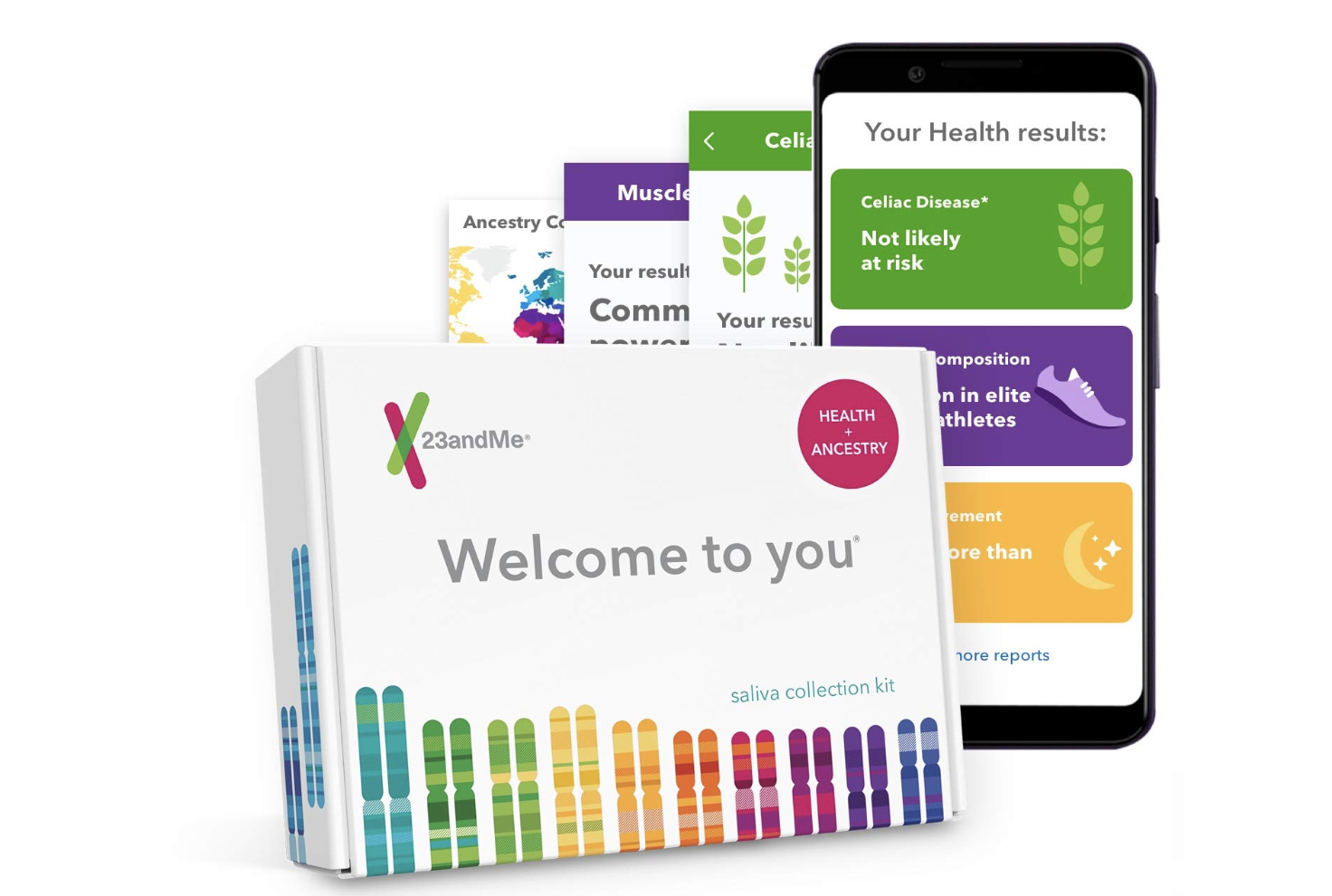 23andMe DNA Test - Health + Ancestry Personal Genetic Service - $99.99 (Down From $199.99)